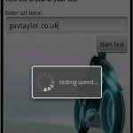 ukfast speedtest androif app running test