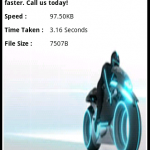 ukfast speedtest android app result